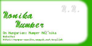 monika mumper business card